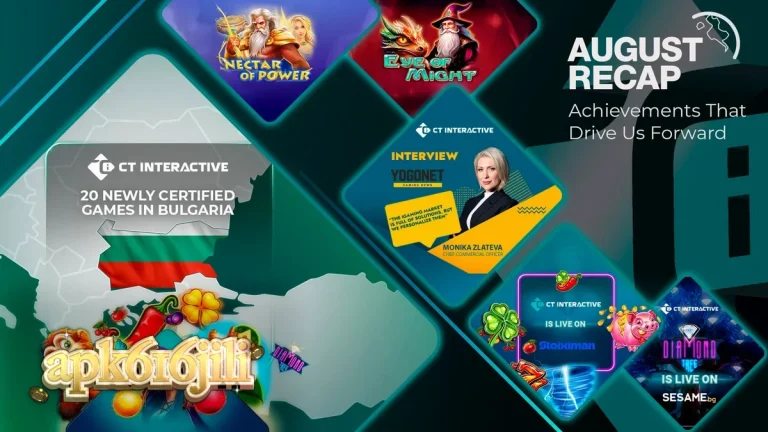 Tampilan visual antarmuka permainan slot modern dari CT Interactive